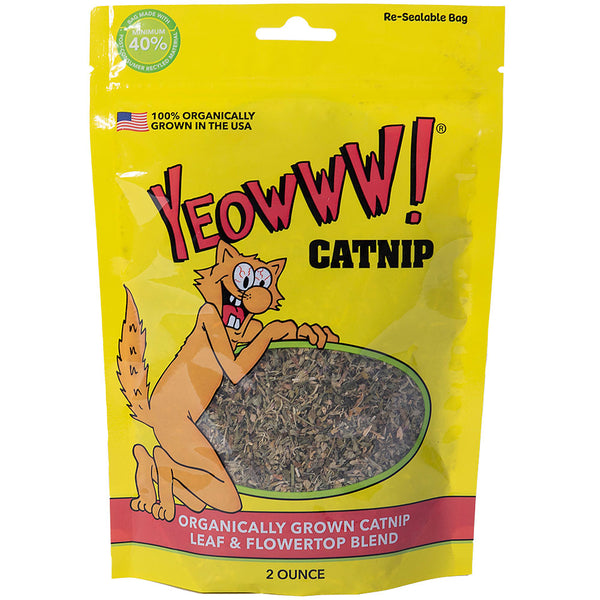 Yeowww! 2-oz Organic Catnip Pouch for Cats – Can & Clover