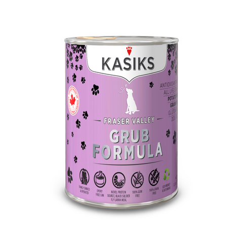 KASIKS Fraser Valley Grub Formula, 345g x 12 cans
