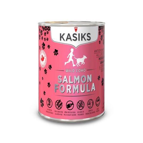 KASIKS Wild Caught Coho Salmon Formula, 345g x 12 cans