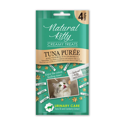 (NEW) Natural Kitty Creamy Treats, Functional Cat Treats, Urinary Care - Tuna Puree