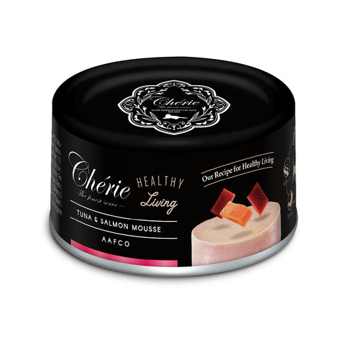 (NEW) Chérie, Tuna & Salmon Mousse (Healthy Living Series) - 24 cans/ctn