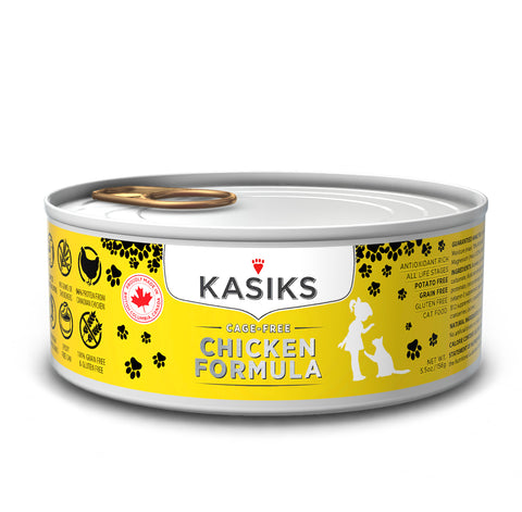 KASIKS Cage-Free Chicken Formula, 156g x 24 cans