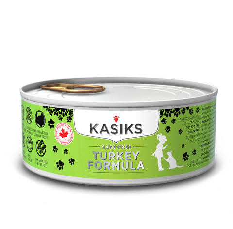 KASIKS Cage-Free Turkey Formula, 156g x 24 cans