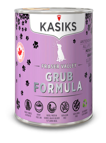 KASIKS Fraser Valley Grub Formula, 345g x 12 cans