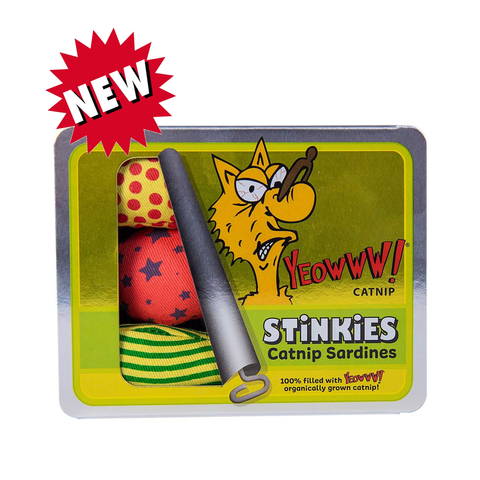 Yeowww! Stinkies Catnip Sardines Trio, Cat Toy