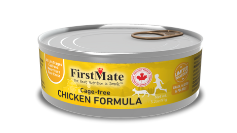FirstMate Cage-Free Chicken Formula, 91g x 24 cans