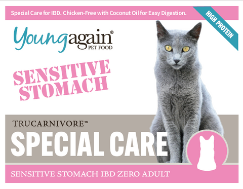 (Pre Order) Young Again, TruCarnivore Special Care: Sensitive Stomach for Mature Cats