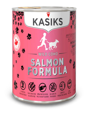 KASIKS Wild Caught Coho Salmon Formula, 345g x 12 cans