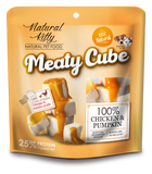 Natural Kitty Meaty Cube - 100% Chicken & Pumpkin, 60g (for Dogs & Cats)