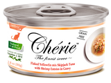 Chérie, Flaked Yellowfin mix Skipjack Tuna with Shrimp Entrées in Gravy (Signature Gravy Series) - 24 cans/ctn