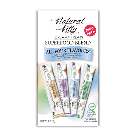 Natural Kitty Creamy Treats, SUPERFOOD BLEND - TRIAL PACK