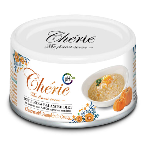 Chérie, Chicken with Pumpkin in Gravy - URINARY CARE (Complete & Balanced Series) - 24 cans/ctn