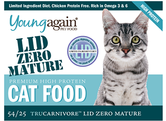 Young Again, LID Zero Mature Premium High Protein Cat Food